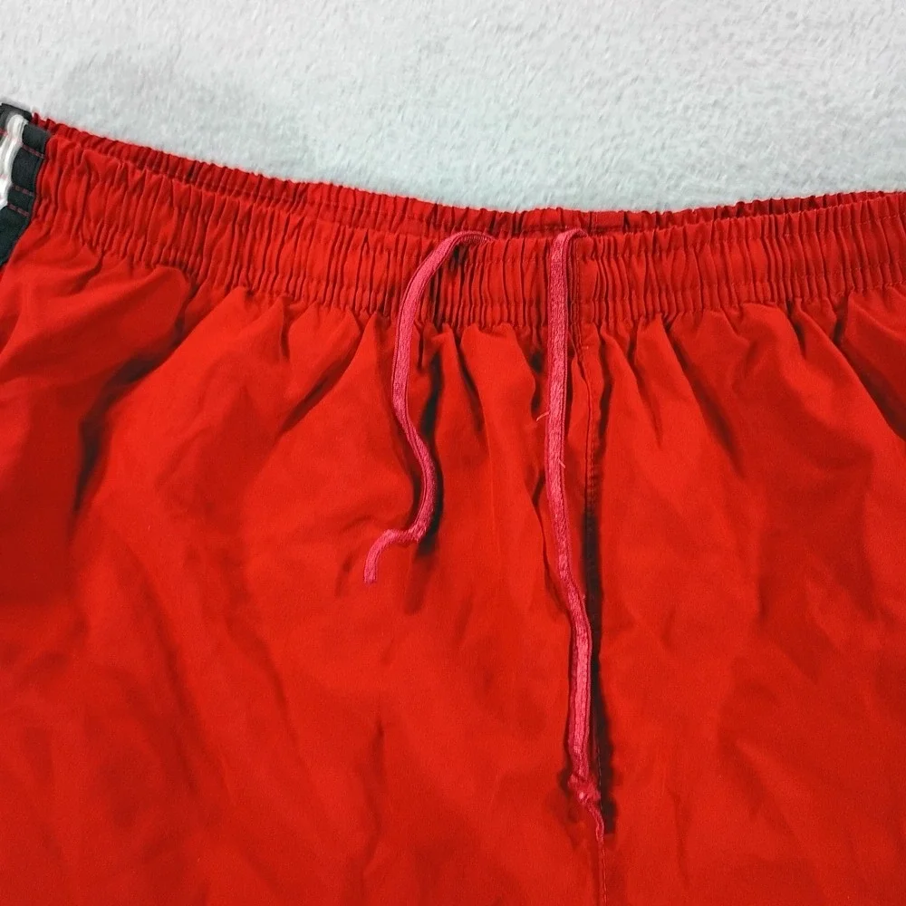 Nike Mens Fit Dry Running Shorts Red Large Built-in Liner Drawstring